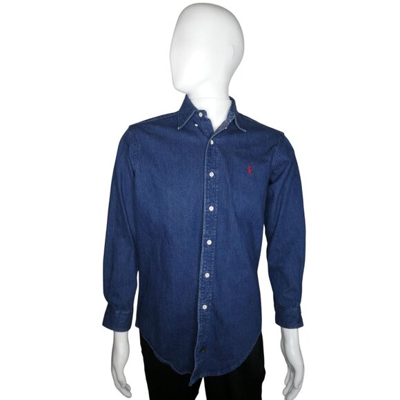 Ralph Lauren Authentic Dry Goods Polo Country Blue Jeans Jacket Size S